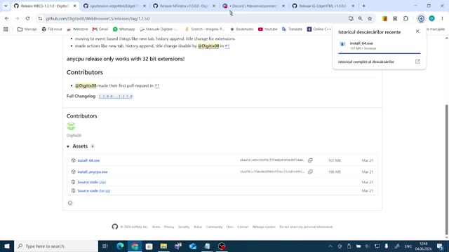 Extensions on webbrowsercs