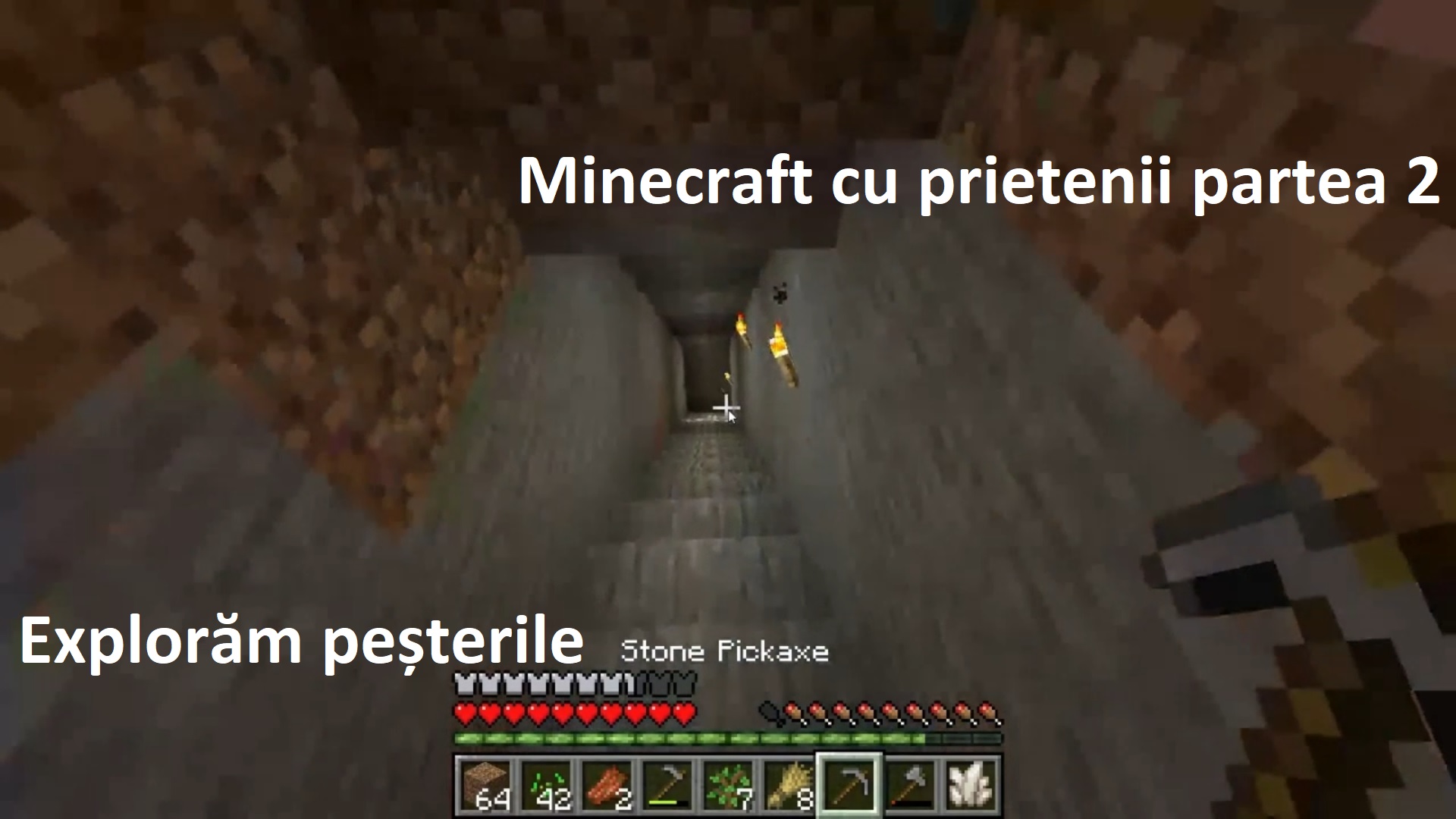 MC cu prietenii partea 2: explorăm peșterile